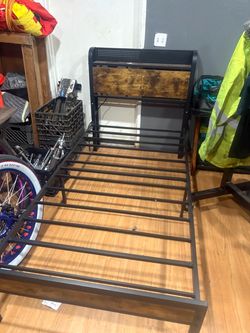 twin size metal bedframe