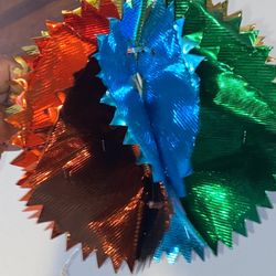 $5 (1) Multi Metalic Foil Decoration 8”