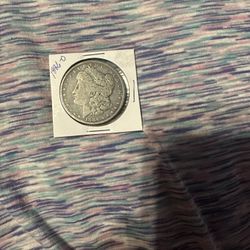 1886-O Morgan silver dollar