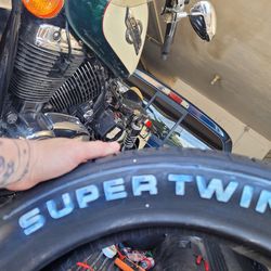 Continental Super Twin 120/90 V 18 - Motorcycle Front Tire And Tube