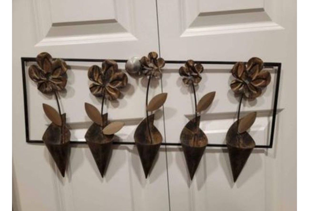 22" Metal Flower Pot Hanger Garden Decoration Front Door
