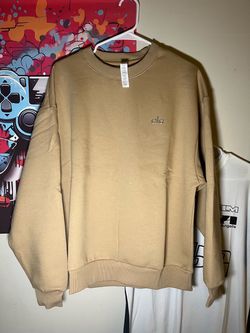 Alo Yoga Crewneck Sweatshirt Tan