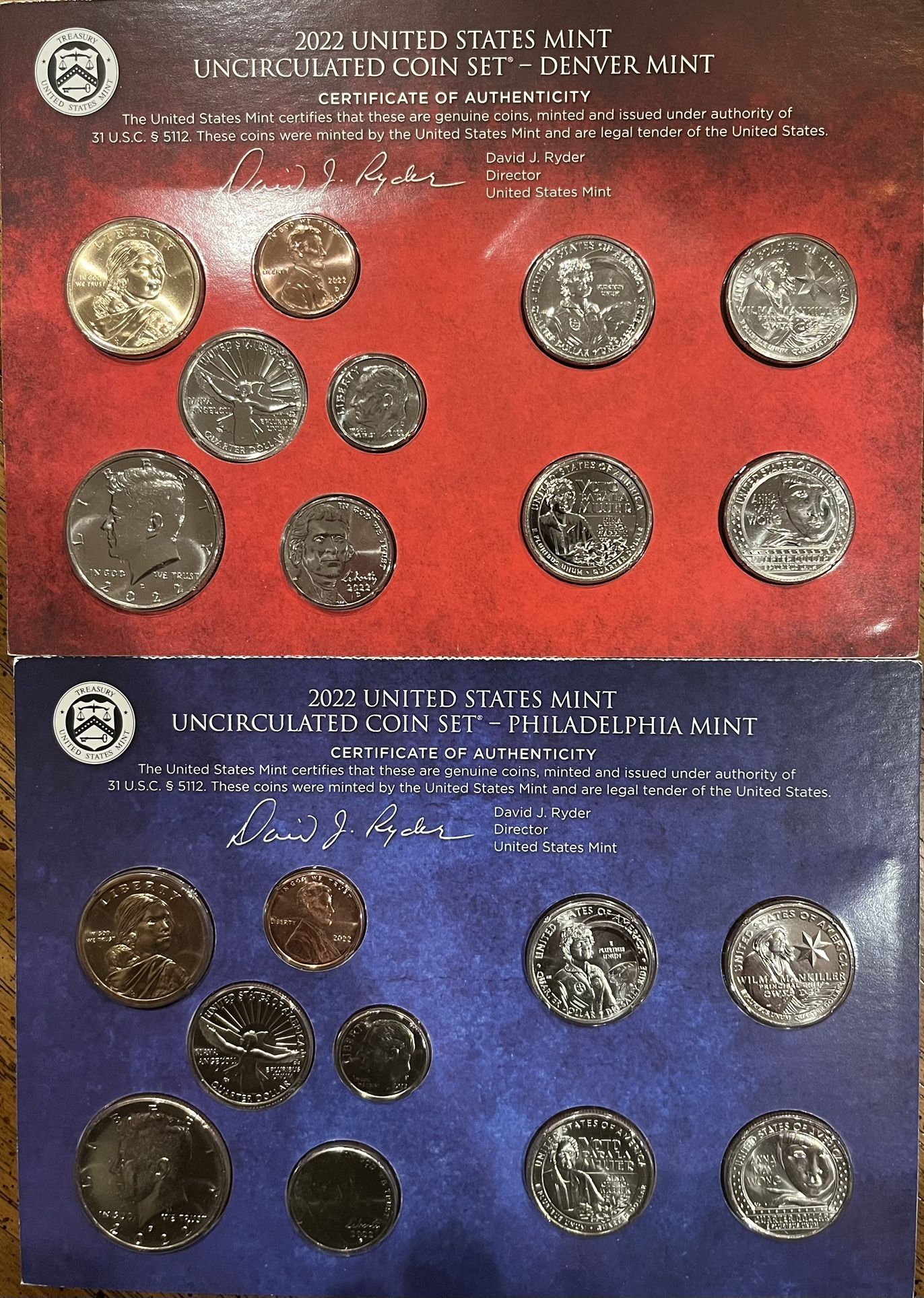 United States Mint Uncirculated Coin Sets