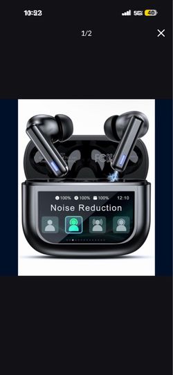T21 Bluetooth Wireless Earbuds with Smart Touch Screen & Noise Cancellation