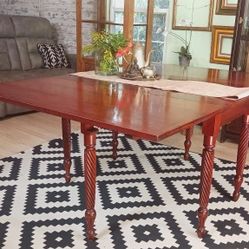Gorgeous Spindle Fold Down, Drop Gate Leg Dining Table