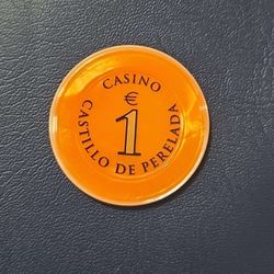 Casino Chips-1 Euro-castillo De Perelada-spain