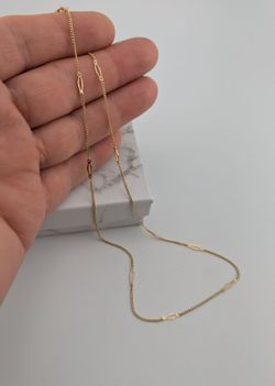 14K Gold Station Necklace✨