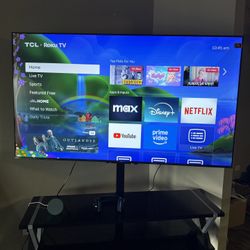 TCL 65” TV with rotatable Stand