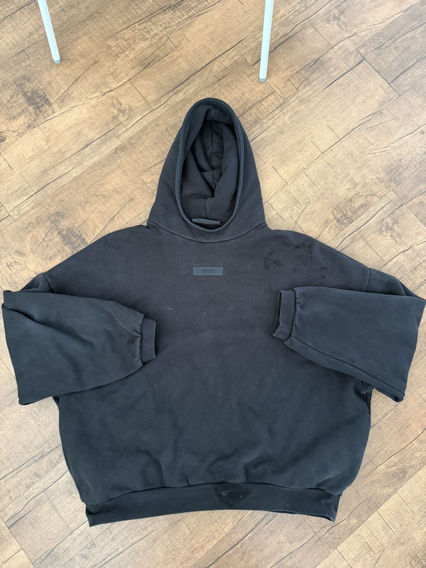Black Essentials Hoodie