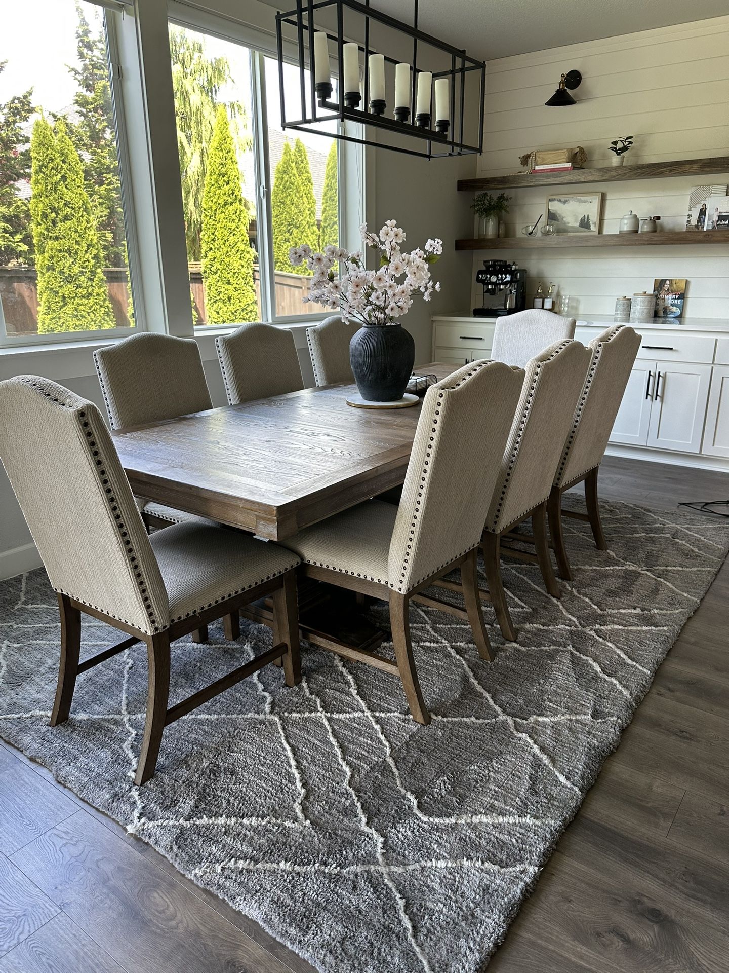 Dining table with chairs