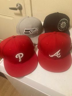 Era MLB NFL Fitted Hats Lot of 4