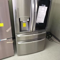 LG INSTAVIEW FRENCH 4 DOOR REFRIGERATOR WITH CRAFT ICE OPEN BOX