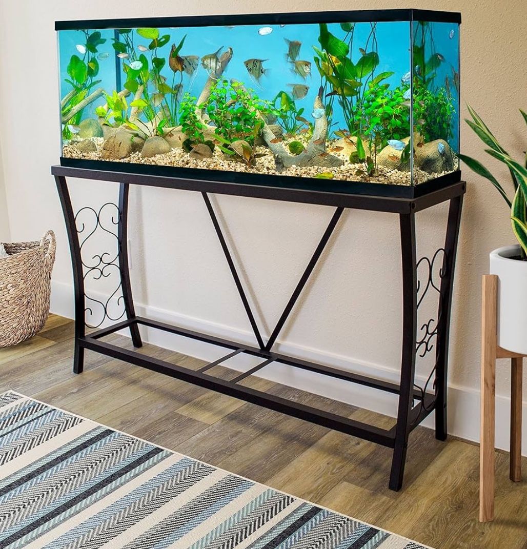 55gal fish bowl and stand