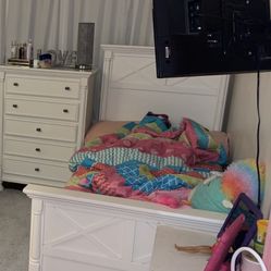 twin bed set of two bed with drawers dresser