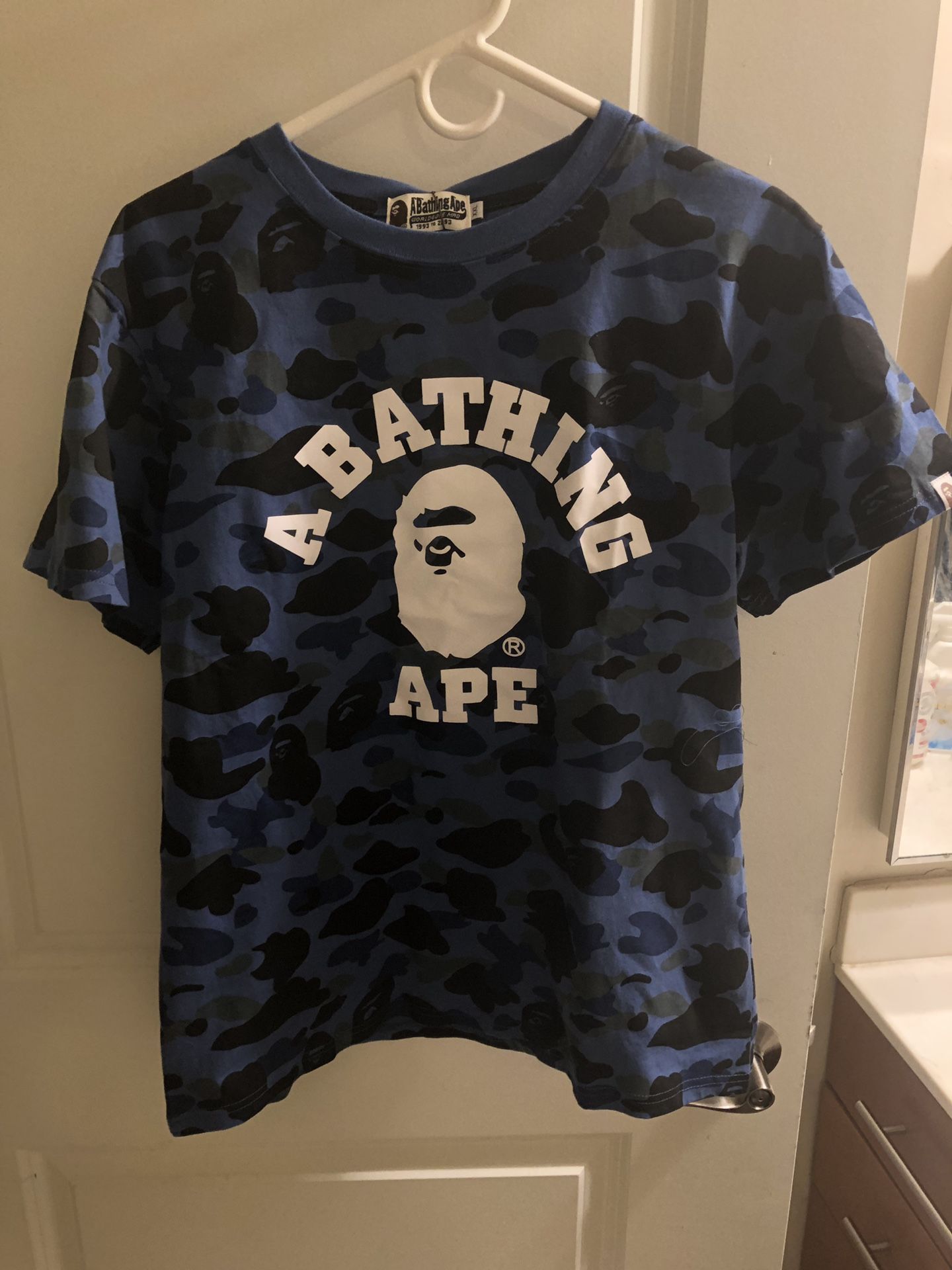 A BATHING APE BLUE CAMO