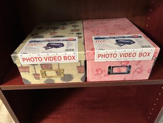 2 Pioneer Photo Storage Boxes 4.5" x 8" x 11.5", $20 each, Still Sealed