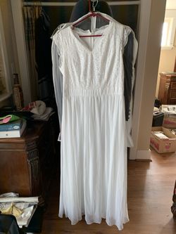 White formal dress