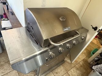 4 burner propane bbq with side stovetop burner