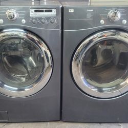 LG Super Capacity Front Loading Washer And Dryer, Like New