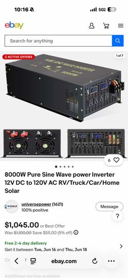 8000w pure sine wave inverter