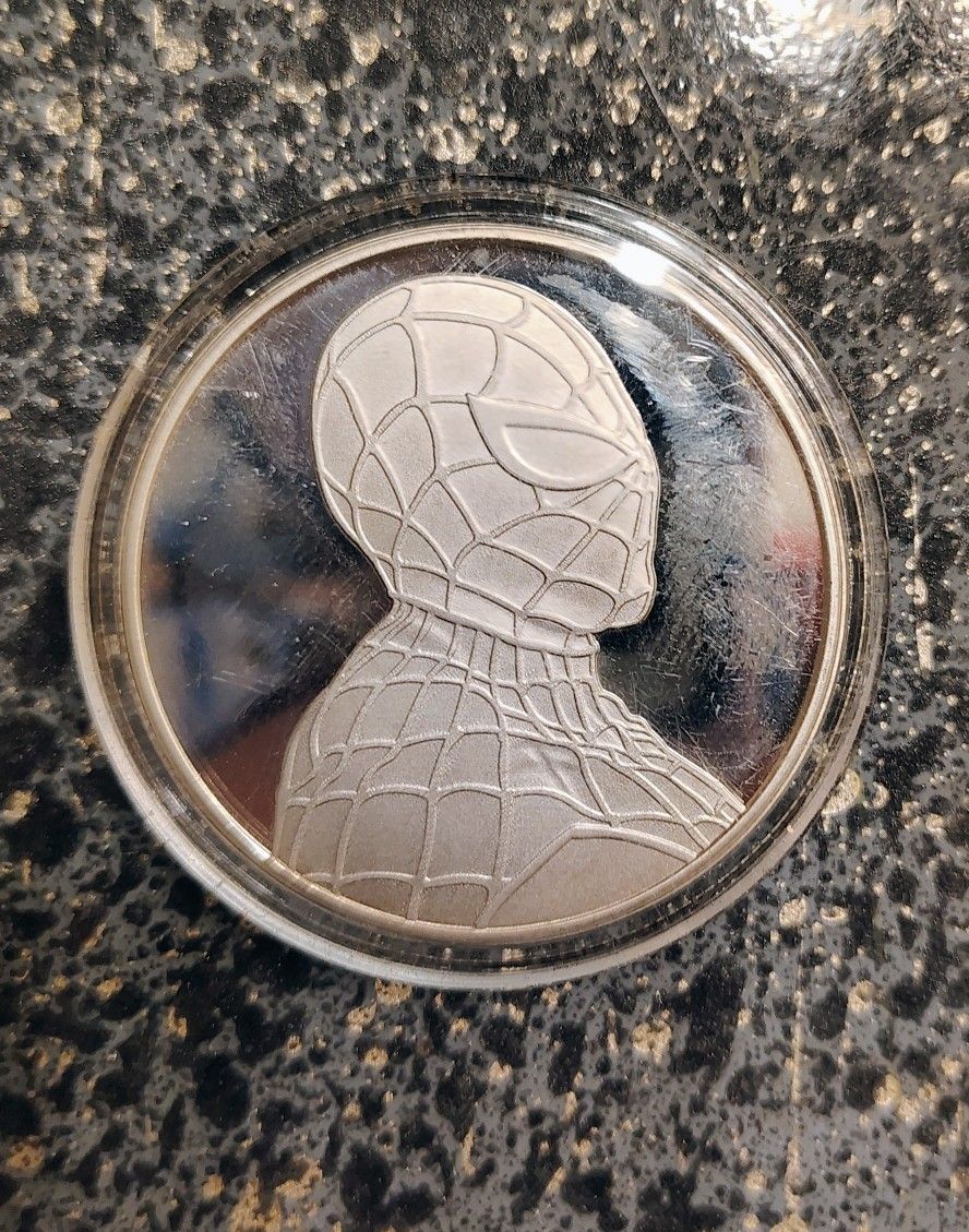 Spiderman Marvel 1 Oz Silver Coin Local Pickup