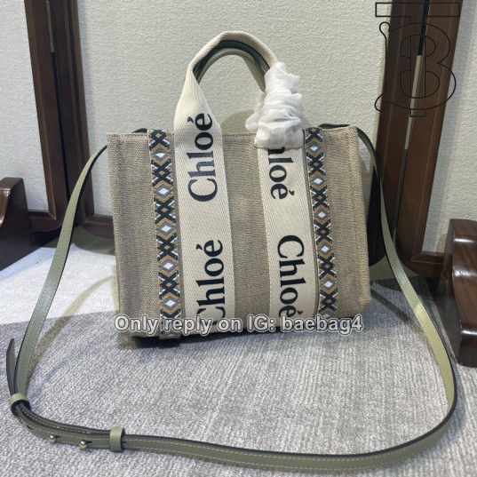 Chloe Woody Tote Bags 136 Not Used