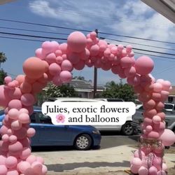 Flowers And Balloons Decoration