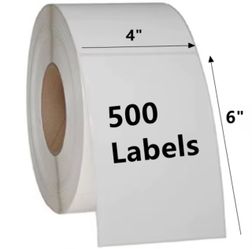 4x6 Thermal Shipping Labels Roll 500 Count