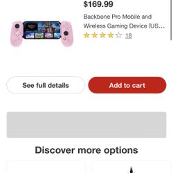 Backbone Pro Mobile And Wireless Gaming Device Brand New BEST DEAL