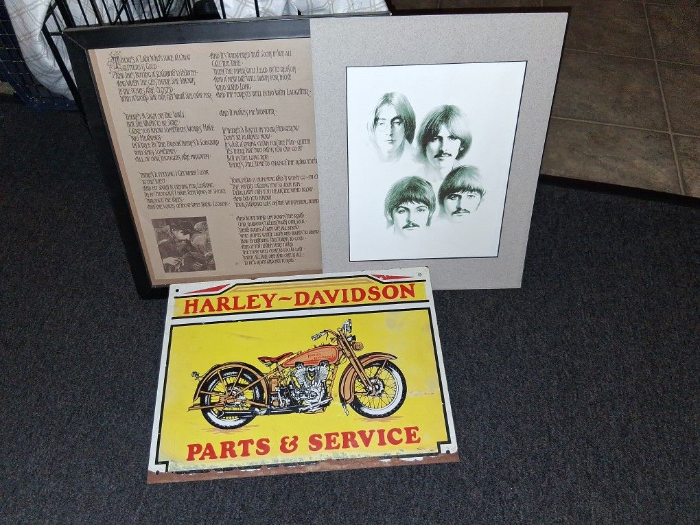 Led Zeppelin Beatles Harley Davidson