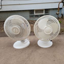 2- LASKO TABLETOP FANS