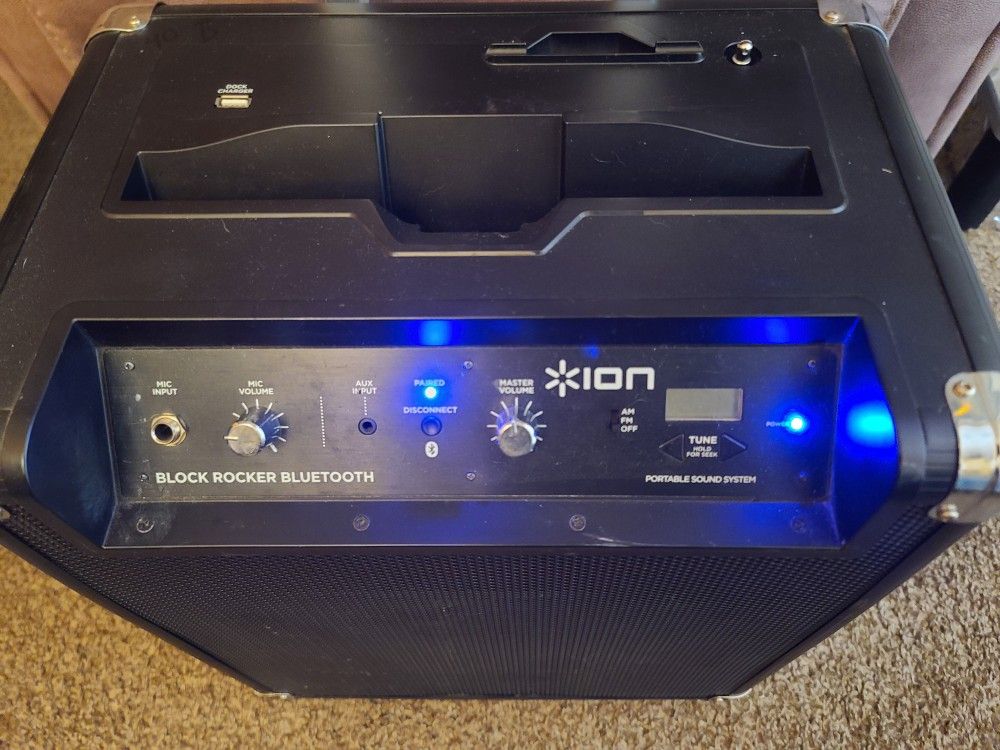 Ion Bluetooth Speaker Microphone Karaoke Portable Speaker Radio FM