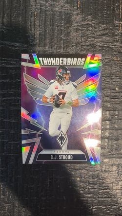 C.J. Stroud Thunderbirds Holo Insert Trading Card