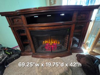 Fireplace cabinet with remote
69.25"w