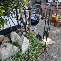 Forged Iron Lantern  Or Plant Holder $35 Ea