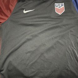 Nike USA Soccer Jersey Dri-FIT Black Red Blue Officially Licensed
