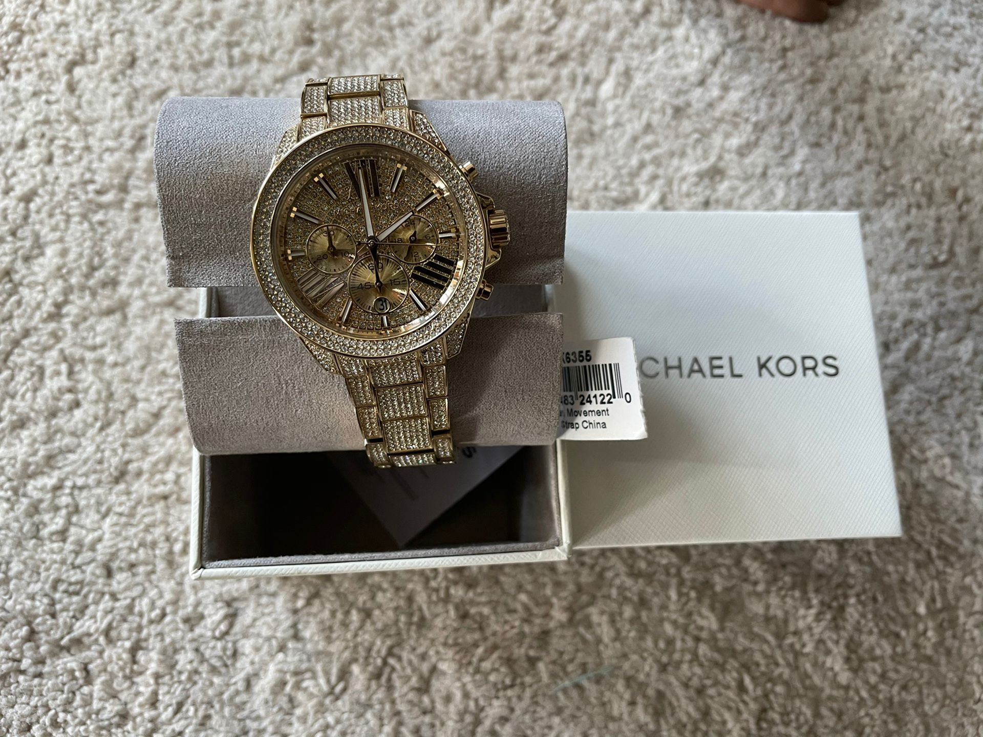 michael kors gold watch mk6355