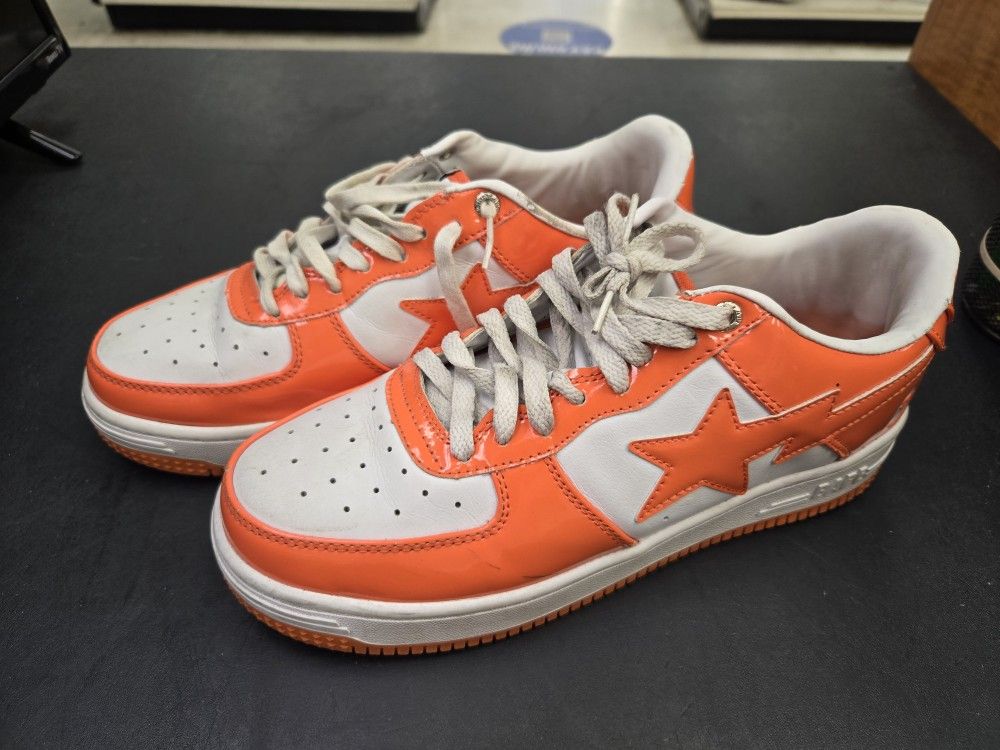 Bape Sta OS #3  Orange Size 9 Men's Sneaker