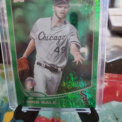 Boston Red Sox Chris Sale '13 Topps Update All-star Emerald Green Parallel Baseball Card 