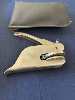 Faunus Vintage Embossing Seal And Original Case