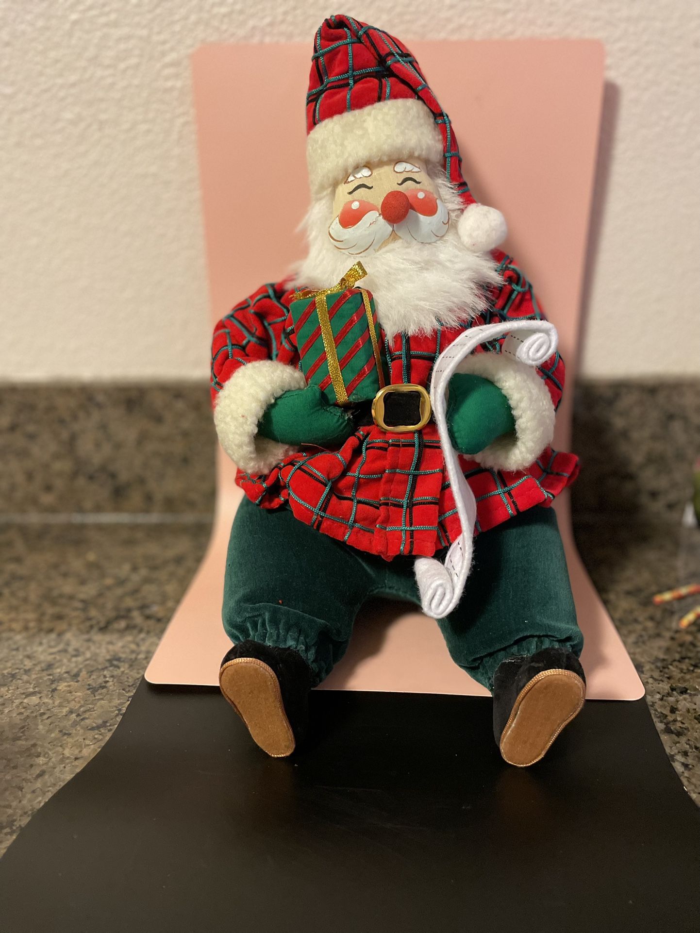 Musical stuffed Santa
