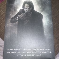 Metal John Wick Poster 