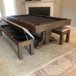 Farmhouse Pool Table Dining Table 