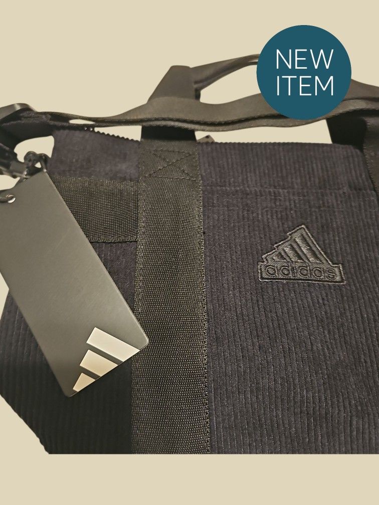 ADIDAS Mini Tote Bag Corduroy Black