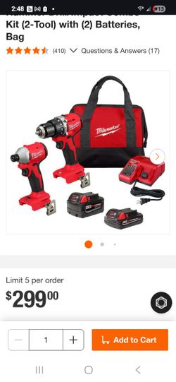 M18 Brushless Drill/impact Set