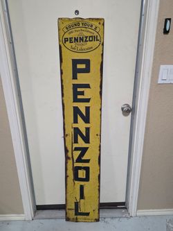 Pennzoil metal sign 1941