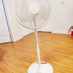 Lasko S16200 16” Oscillating Pedestal Fan – 3-Speed, White, 47” Tall – Unbranded Model