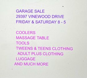 Garage sale