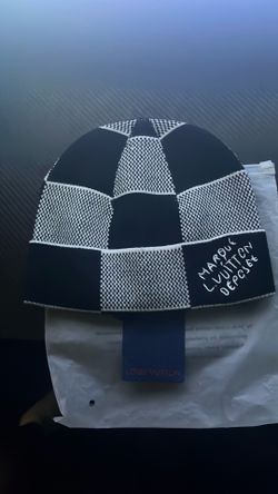 Black Checkered Beanie