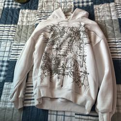 WHITE HOODIE LOVEROCKAPPAREL
